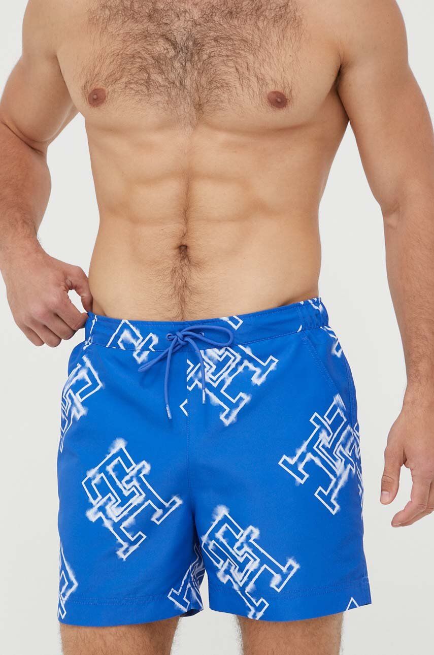 Plavky Tommy Hilfiger Monogram Swimshorts Modrá | UM0UM02846, 0