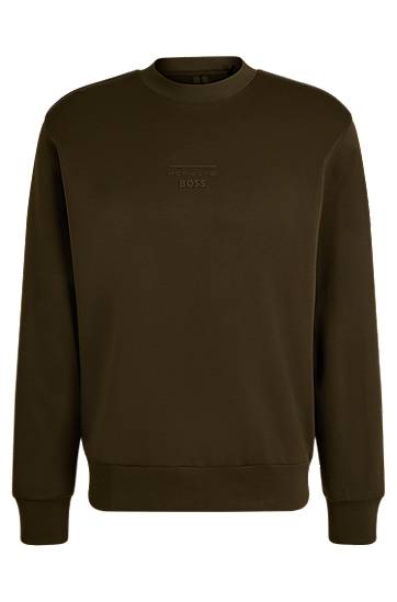Sveter BOSS Porsche x BOSS Relaxed-Fit Sweatshirt Zelené | 50537383, 0