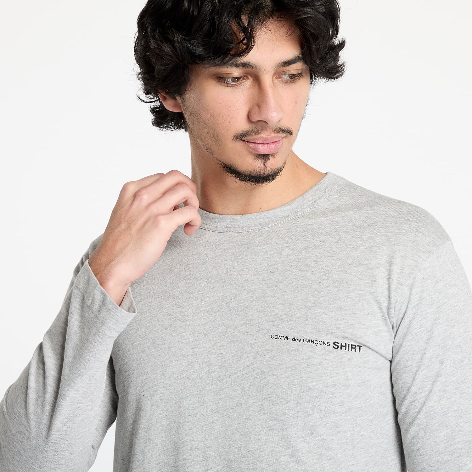 Tričko Comme des Garçons Comme des Garçons SHIRT Knit T-Shirt Šedá | FO-T025 GREY, 1