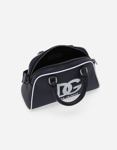 Kabelka Dolce & Gabbana Dolce & Gabbana Tumbled Calfskin Bowling Bag with DG Logo Navy | EB0250AI21880650, 3