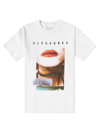 Tričko Pleasures Poor Connection T-Shirt Biela | P23SP058-WHT