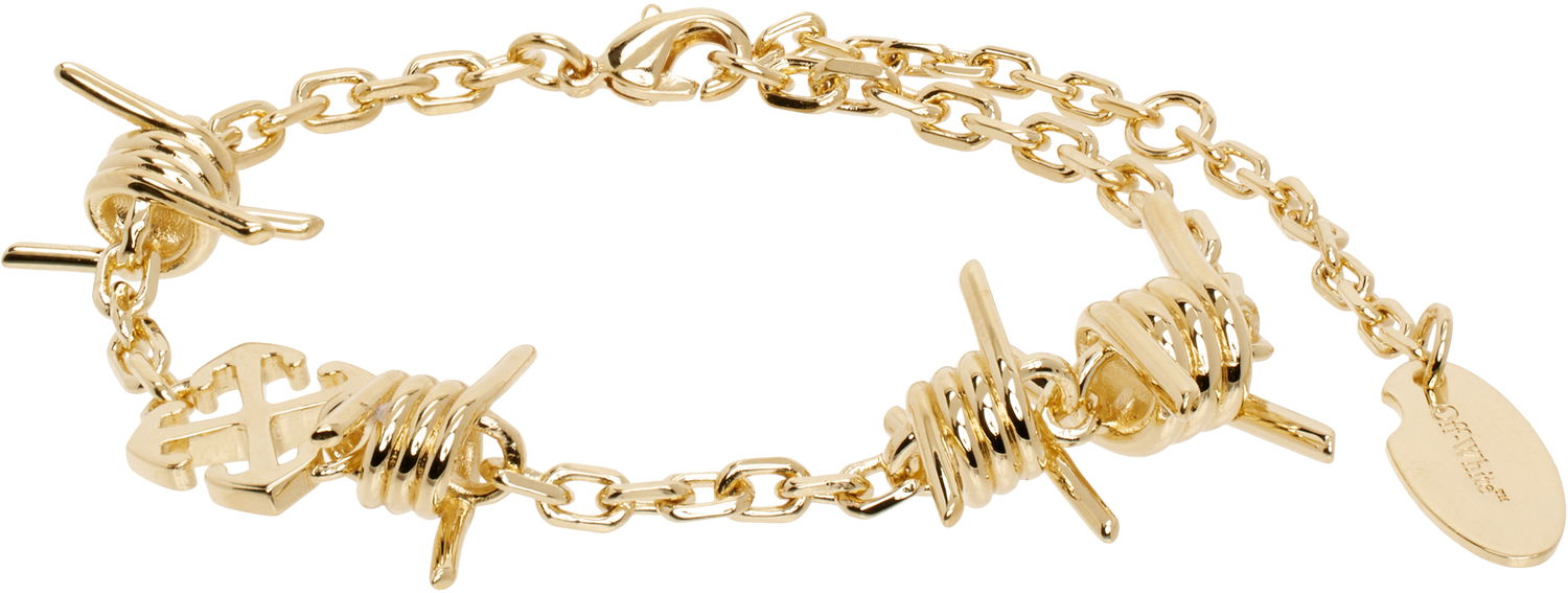Náramok Off-White Off-White Barbed Wire Chain Bracelet Metalická | OWOA12PS25MET0017600, 0