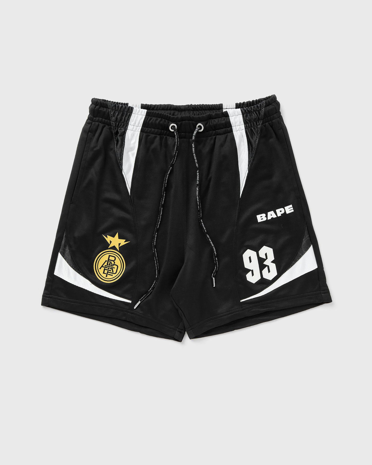 Šortky BAPE MULTI LOGO RELAXED FIT SOCCER SHORTS Čierna | 001SPK801303MBLK, 0