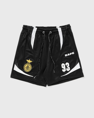 Šortky BAPE MULTI LOGO RELAXED FIT SOCCER SHORTS Čierna | 001SPK801303MBLK, 0