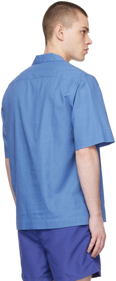 Košeľa Paul Smith Paul Smith Button-Down Camp Collar Shirt Modrá | M1R-905U-K01955-45, 2
