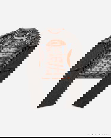 Crop Top Ottolinger Mesh Hybrid Longsleeve Top Racing Plaid Rôznofarebný | 101-107009-02 PRI, 0