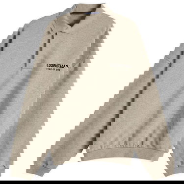 Mikina Fear of God Essentials Core Logo Fleece Polo Sweatshirt Šedá | 192HO244399F, 1