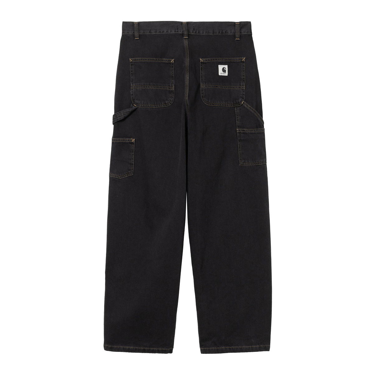 Cargo nohavice Carhartt WIP Double Knee Stone Washed Pants Čierna | I034229_9, 0