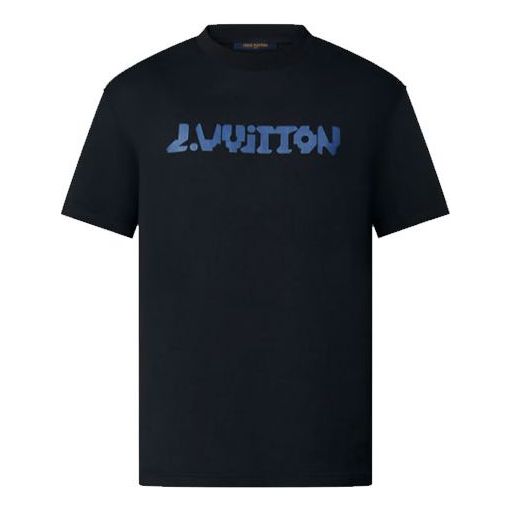 Tričko Louis Vuitton Louis Vuitton FW21 Logo Print T-Shirt Čierna | 1A9GPA
