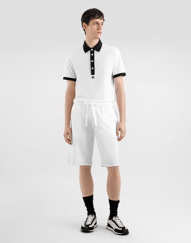 Šortky Dolce & Gabbana Dolce & Gabbana Cotton Piqué Shorts Biela | GV5MAZHU7UTW0800, 1