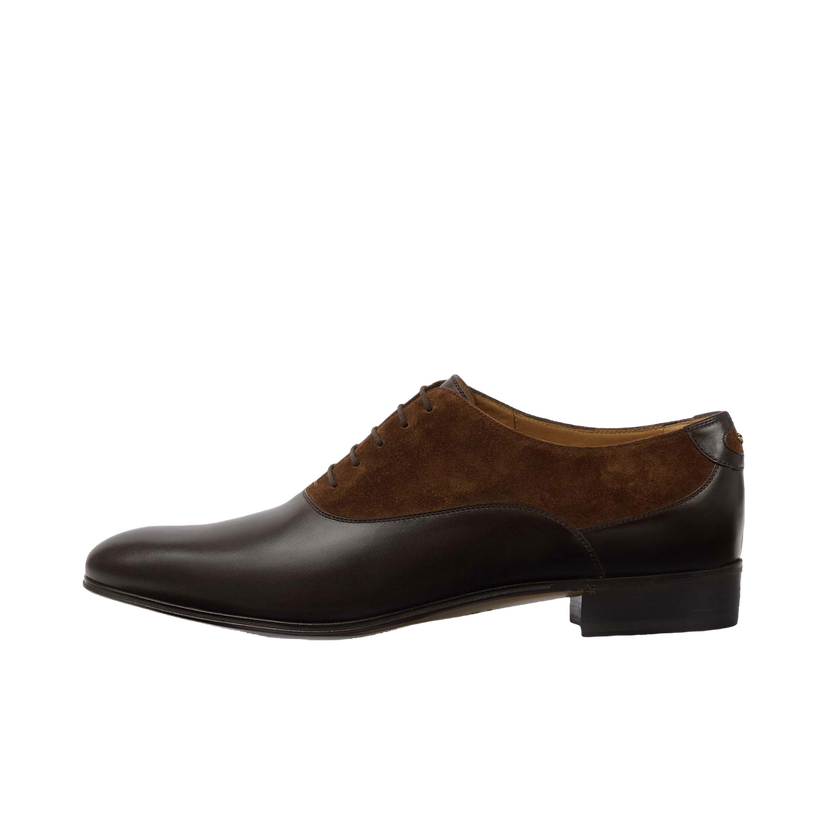 Tenisky a topánky Gucci Double G Panelled Lace-up Shoes Brown Black Čierna | 719741 06F50 2156