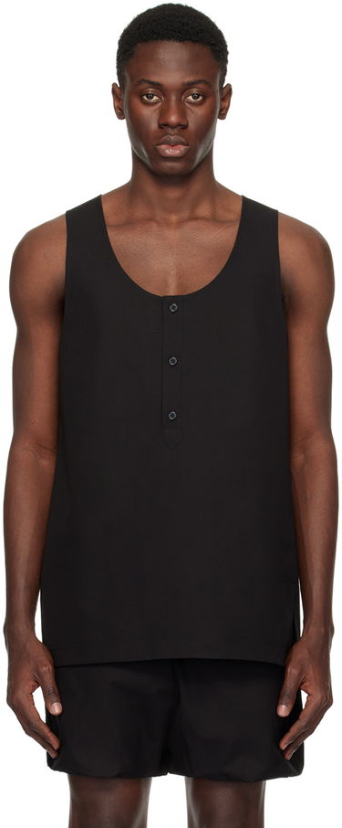 Tielko We11done We11done Scoop Neck Tank Top Čierna | WD-BL1-24-118-M-BK, 0