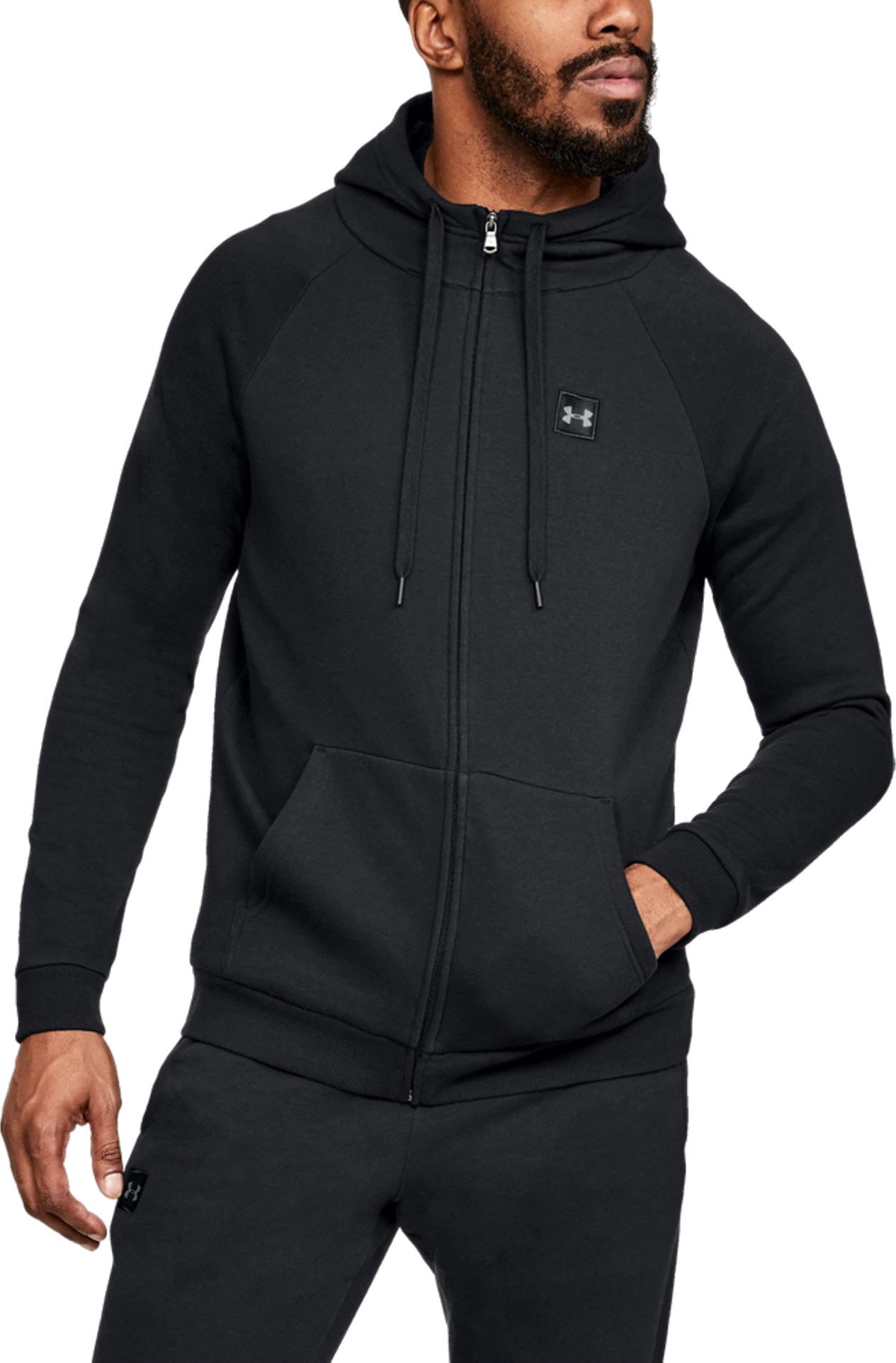 Mikina Under Armour Fleece Full Zip Hoodie Čierna | 1320737-001, 0