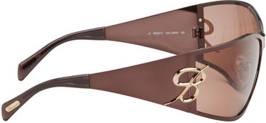 Slnečné okuliare Blumarine Metal Wraparound Sunglasses Šedá | P444W268A, 4