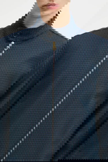Bomber bunda Paul Smith Paul Smith Houndstooth Bomber Jacket Modrá | M1R.603Z.T02808, 3