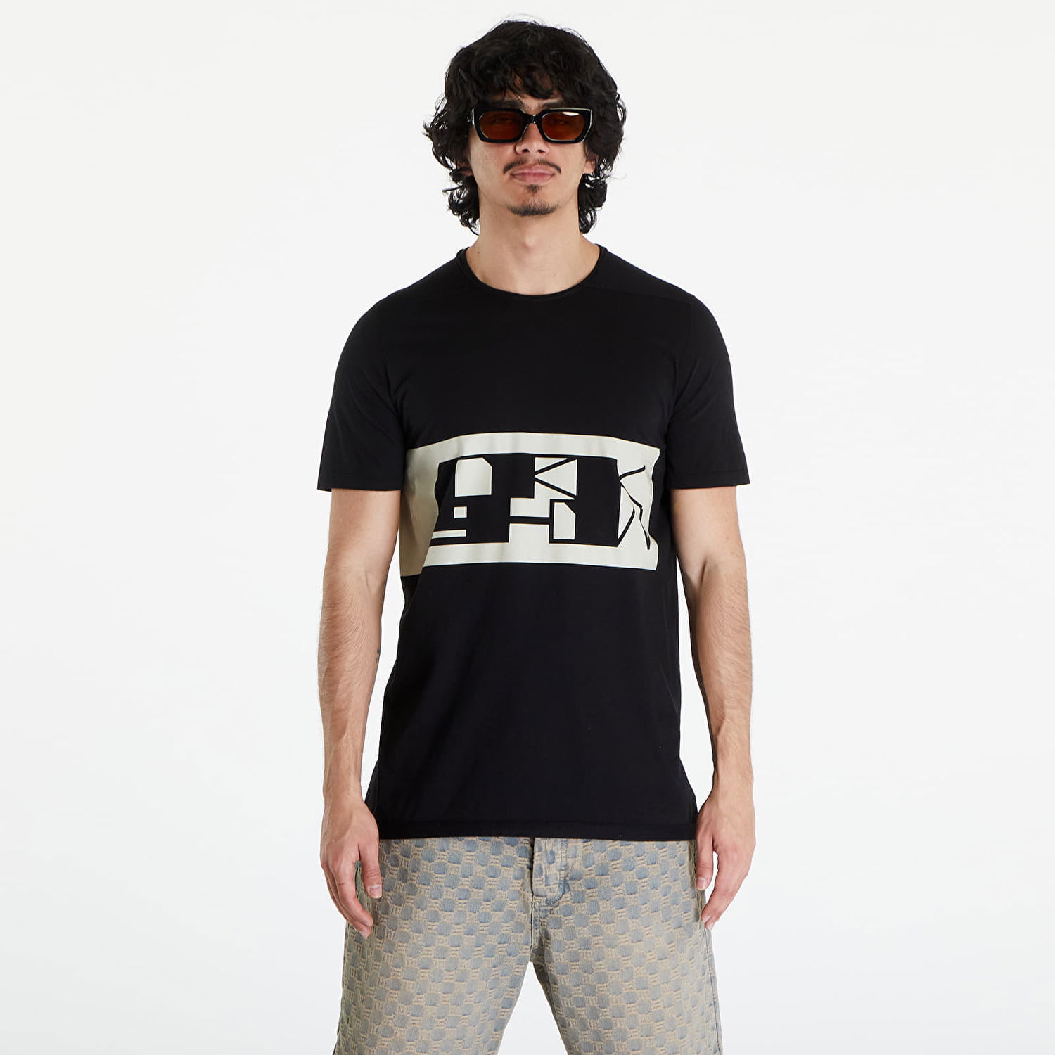 Tričko Rick Owens DRKSHDW Level T-Shirt Black/ Pearl Čierna | DU01D1250 RNEP2 0908, 0