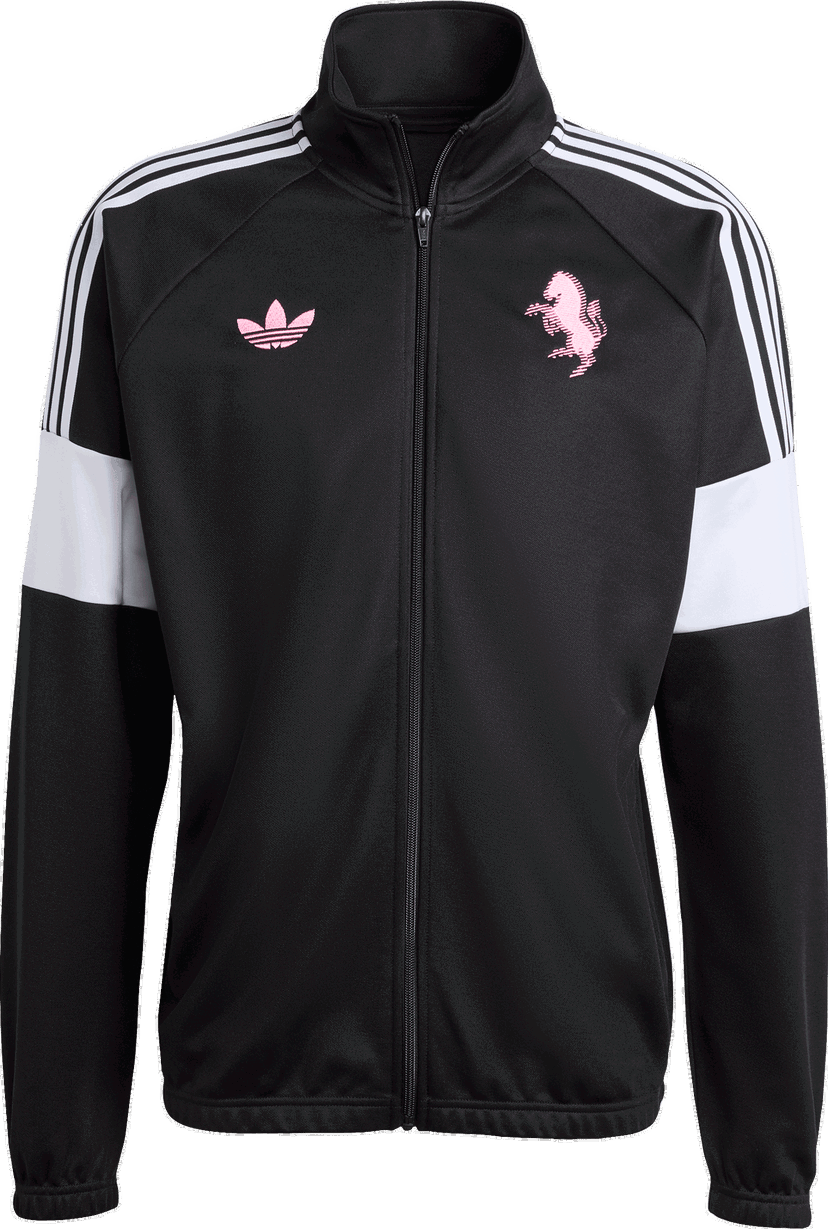 Mikina adidas Originals FC Juventus Turin Lfstlr Track Sweatshirt Čierna | kc7799