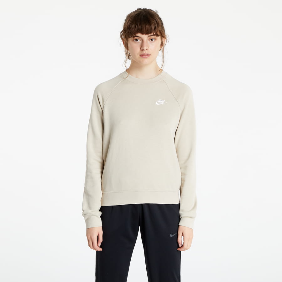 Mikina Nike Sportswear Essentialns Fleece Crew W Béžová | BV4110-206, 0