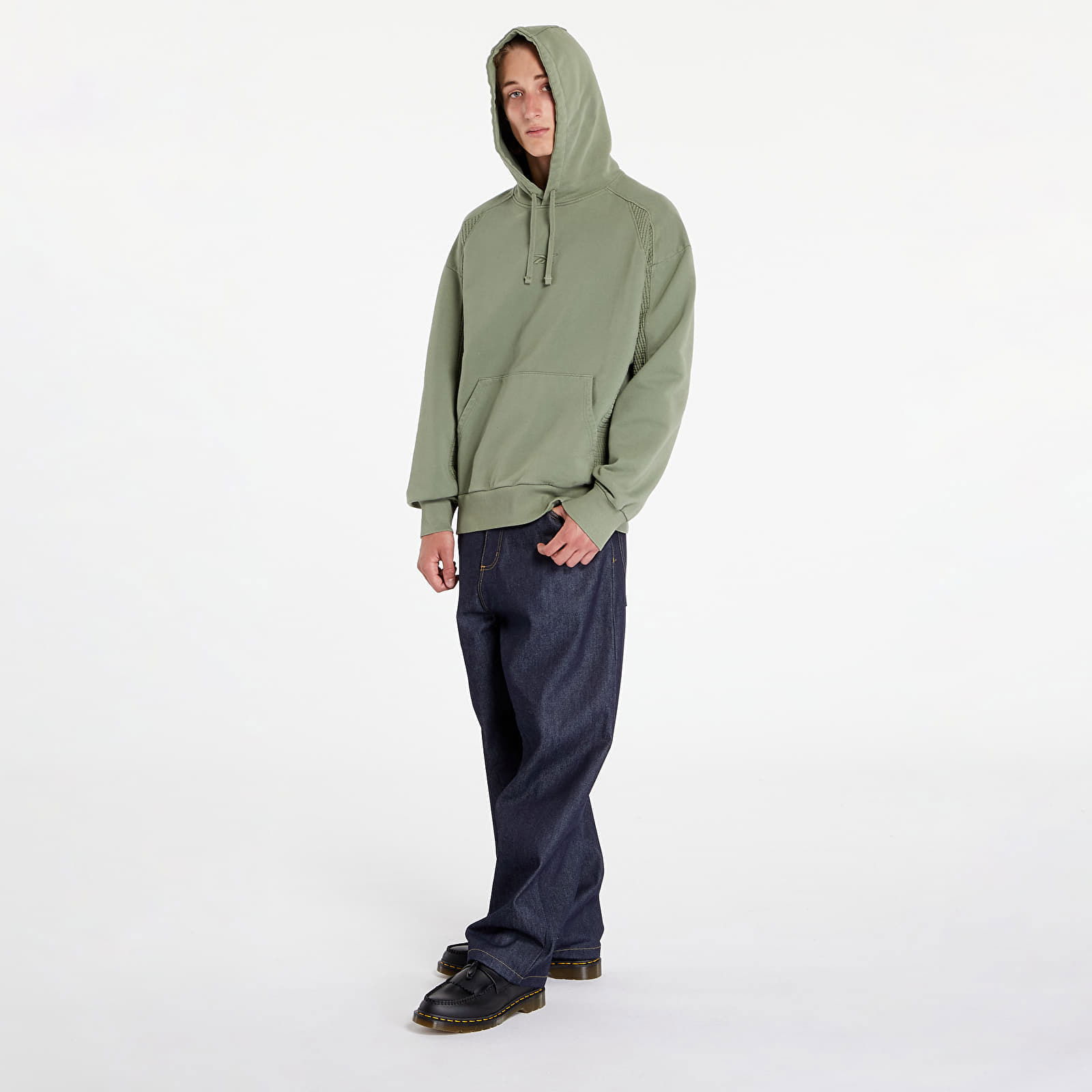 Uniform Bi-Material Hooded Forest Green