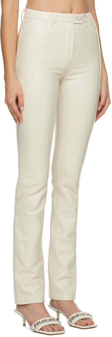 Nohavice Courrèges Courrèges Slim-Fit Trousers Biela | 322CPA071VY0003, 1
