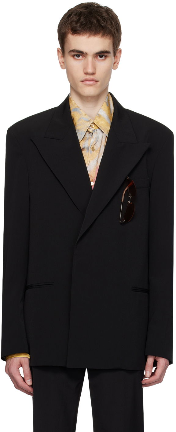 Kabáty Acne Studios Double Breasted Blazer Čierna | BH0189-, 0