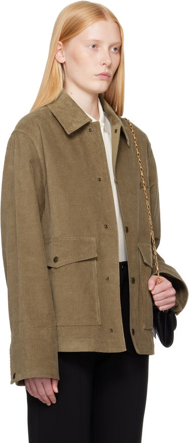 Bunda Burberry Burberry Corduroy Buttoned Jacket Zelené | 8110217, 1