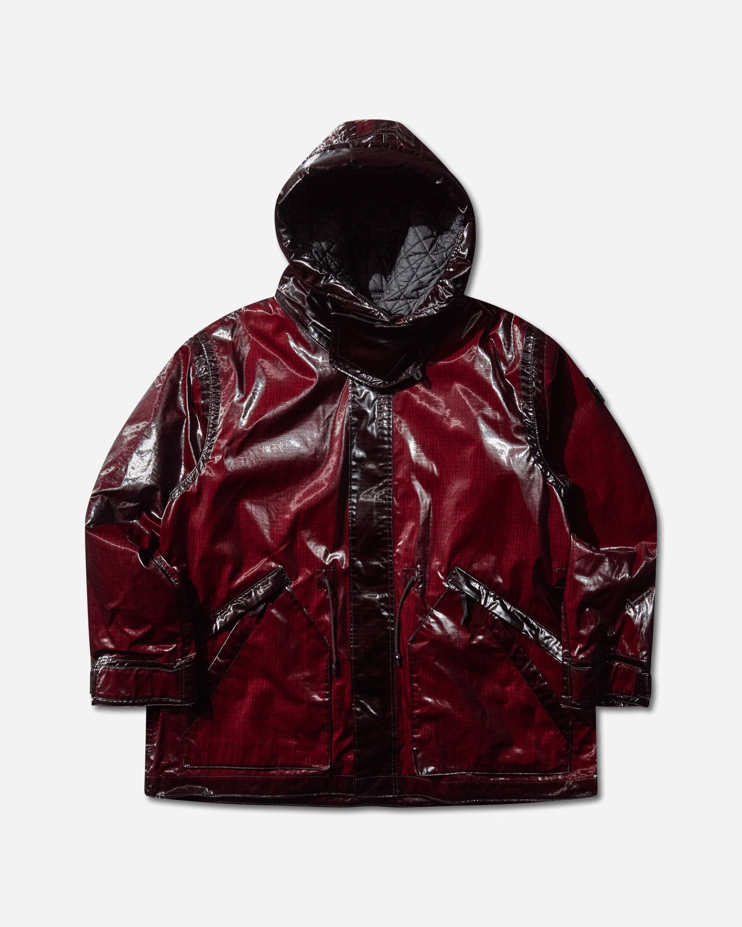 Parka Stone Island Uneven Ripstop Prismatico Hooded Parka Vínová | K2S15-4100079-S0237 V0012, 1