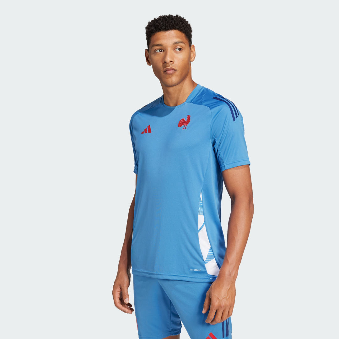 Tričko adidas Performance France Performance Modrá | JC7164, 0