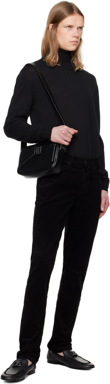 Taška cez rameno Dolce & Gabbana Dolce&Gabbana Calfskin Crossbody Bag Čierna | BM2386AV956, 3