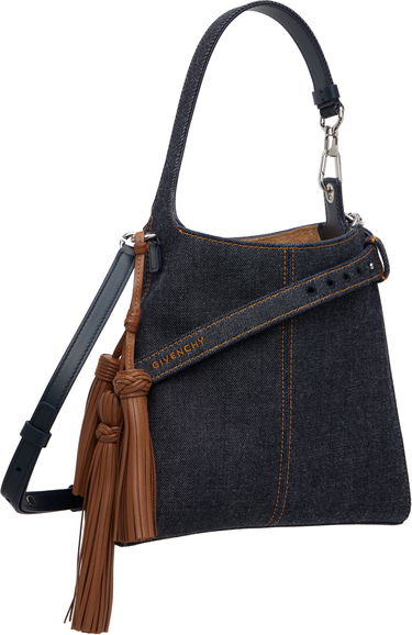 Taška cez rameno Givenchy Mini Belted Tassel Denim Bag Navy | BB513WB2AH415, 1