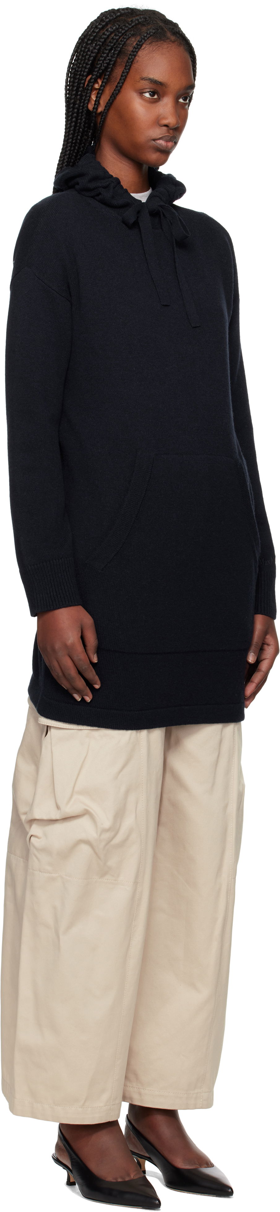 Mikina Max Mara Max Mara Fiaba Hoodie Dress Navy | 2519321011600, 1