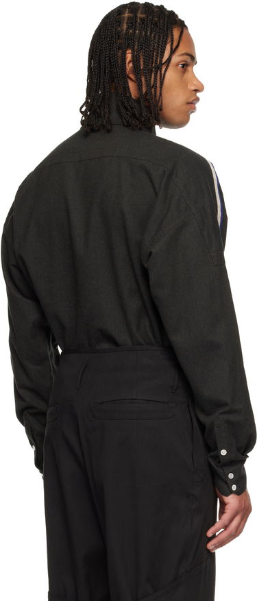 Košeľa KIKO KOSTADINOV Vig Long Sleeve Shirt with Shoulder Stripes and Chest Pockets Šedá | KKAW25SH03-57, 2