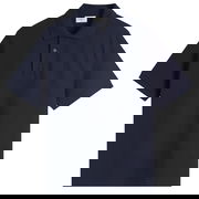 Cotton Pique Polo Shirt, Size Large