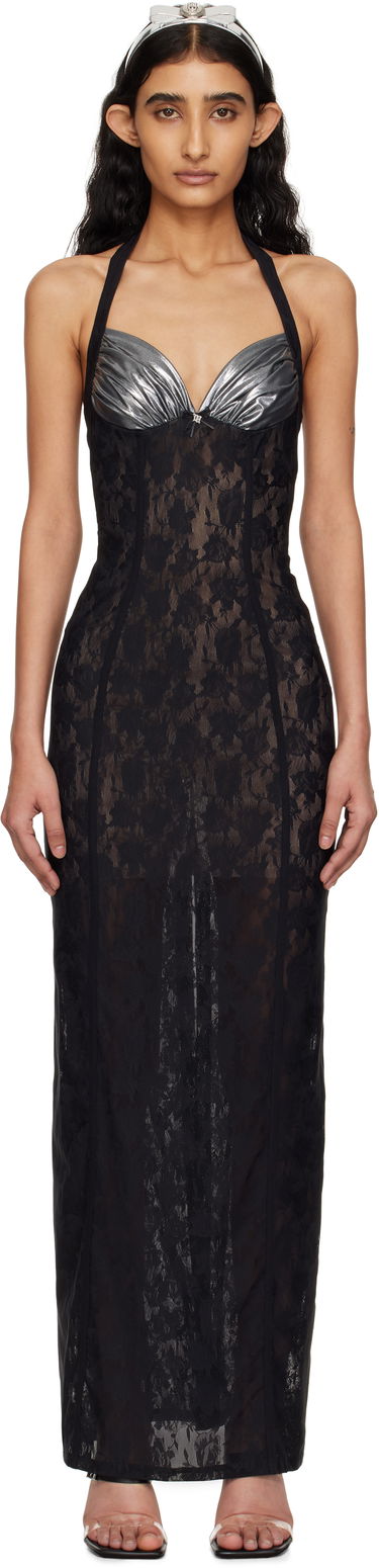 Šaty MISBHV MISBHV Stella Lace Maxi Dress Čierna | 250W808, 0