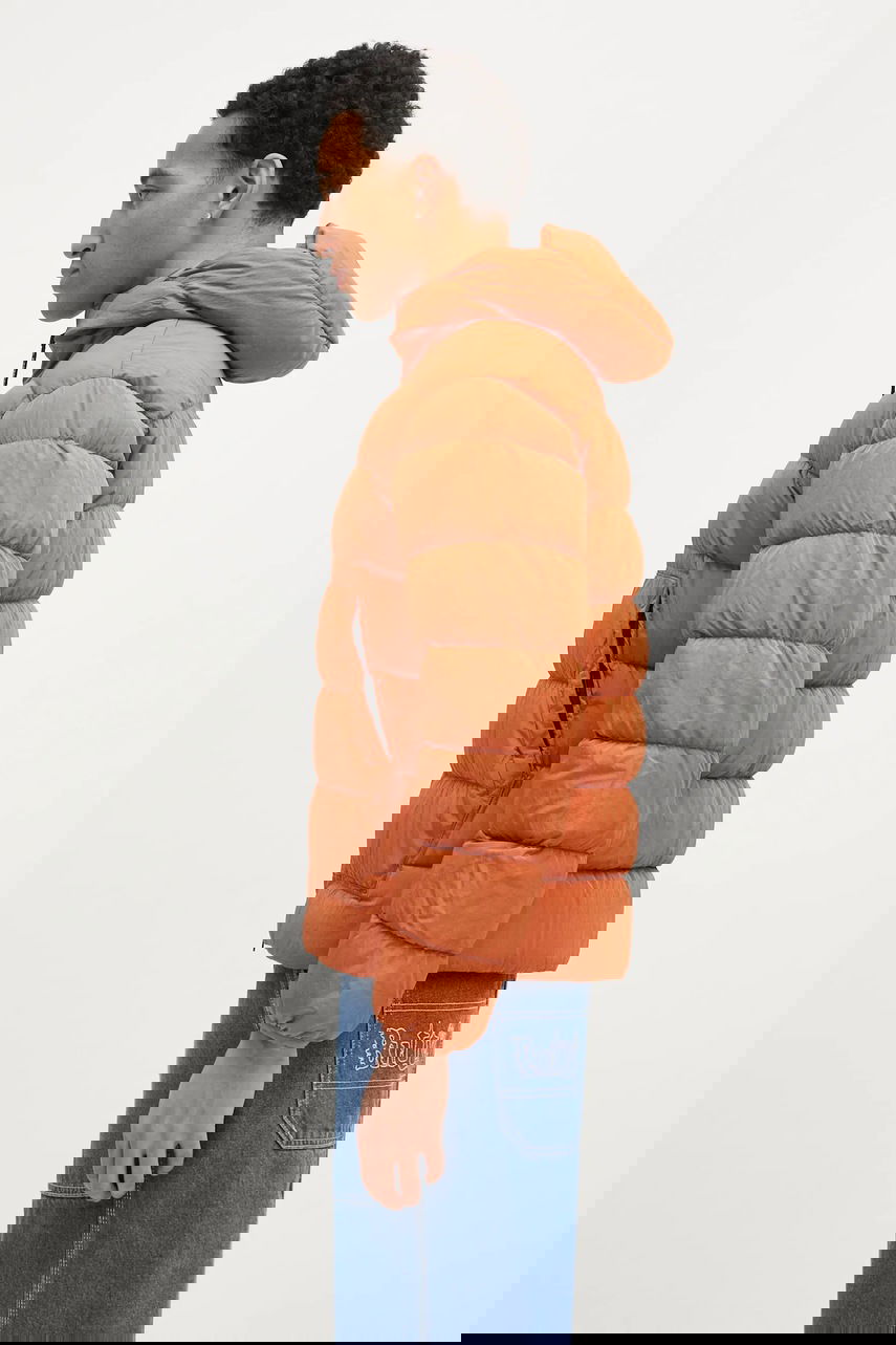 Prešívaná bunda C.P. Company Chrome-R Goggle Down Jacket Oranžová | 17CMOW079A005904G, 1