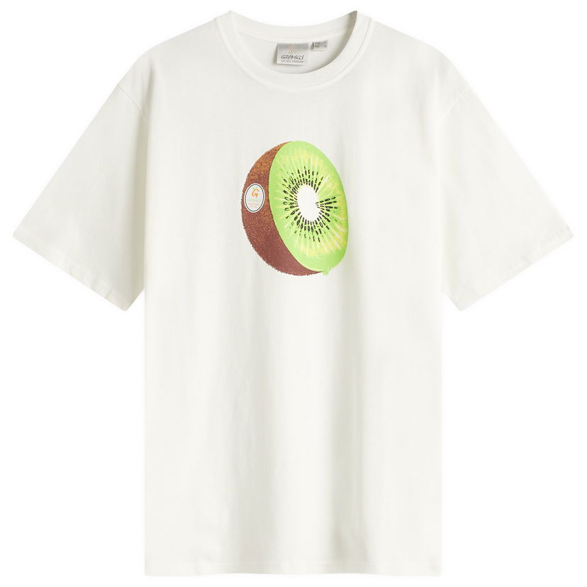 Tričko GRAMICCI Men's Kiwi Graphic T-Shirt, Size Large Biela | G5SU-T169-WHT