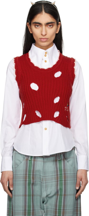 Vesta Vivienne Westwood Vivienne Westwood Slash Tank Top Červená | 18030066-Y003H-, 0