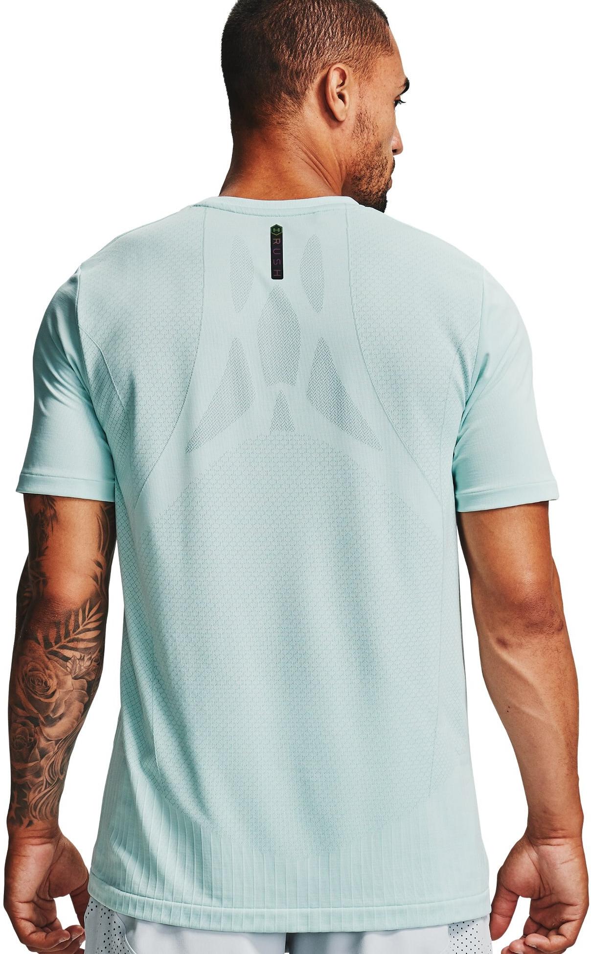 Tričko Under Armour T-Shirt Rush Seamless Fitted Short Sleeve Tyrkysová | 1351448-477, 1