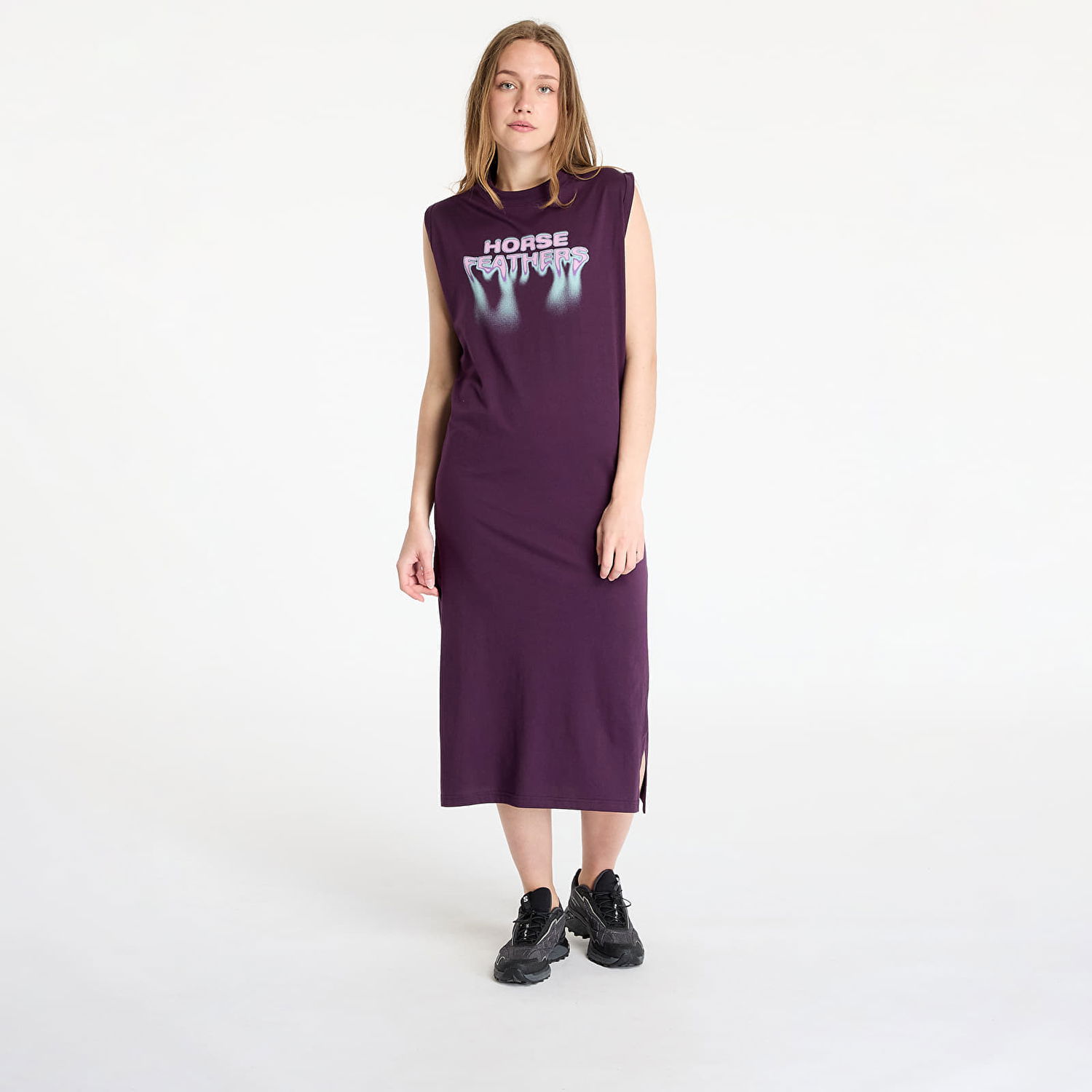 Šaty Horsefeathers Horsefeathers Mary Sleeveless Midi Dress Fialová | SW934A, 0