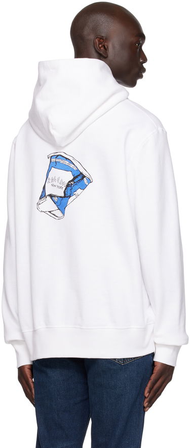 Mikina rag & bone Rag & Bone Coffee Hoodie Biela | MBC23HT040AP40, 2