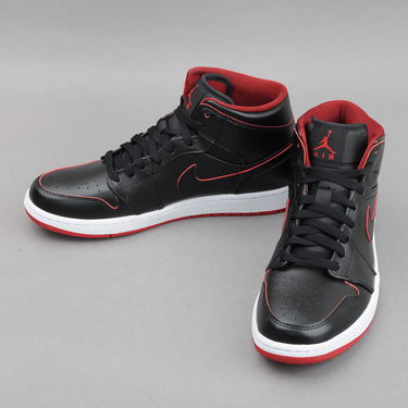 Tenisky a topánky Jordan Air Jordan 1 Mid ''Black Red'' Čierna | 554724-028, 2