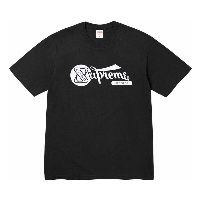 Tričko Supreme Records Logo Print T-Shirt Čierna | SUP-SS24-157