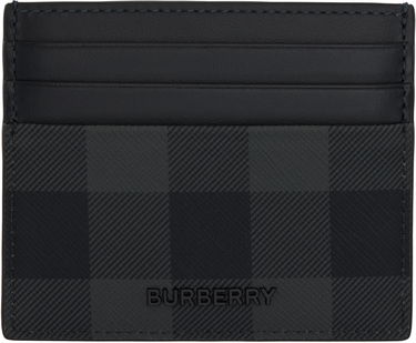 Peňaženka Burberry Burberry Sandon Check Card Holder Čierna | 8112259, 0