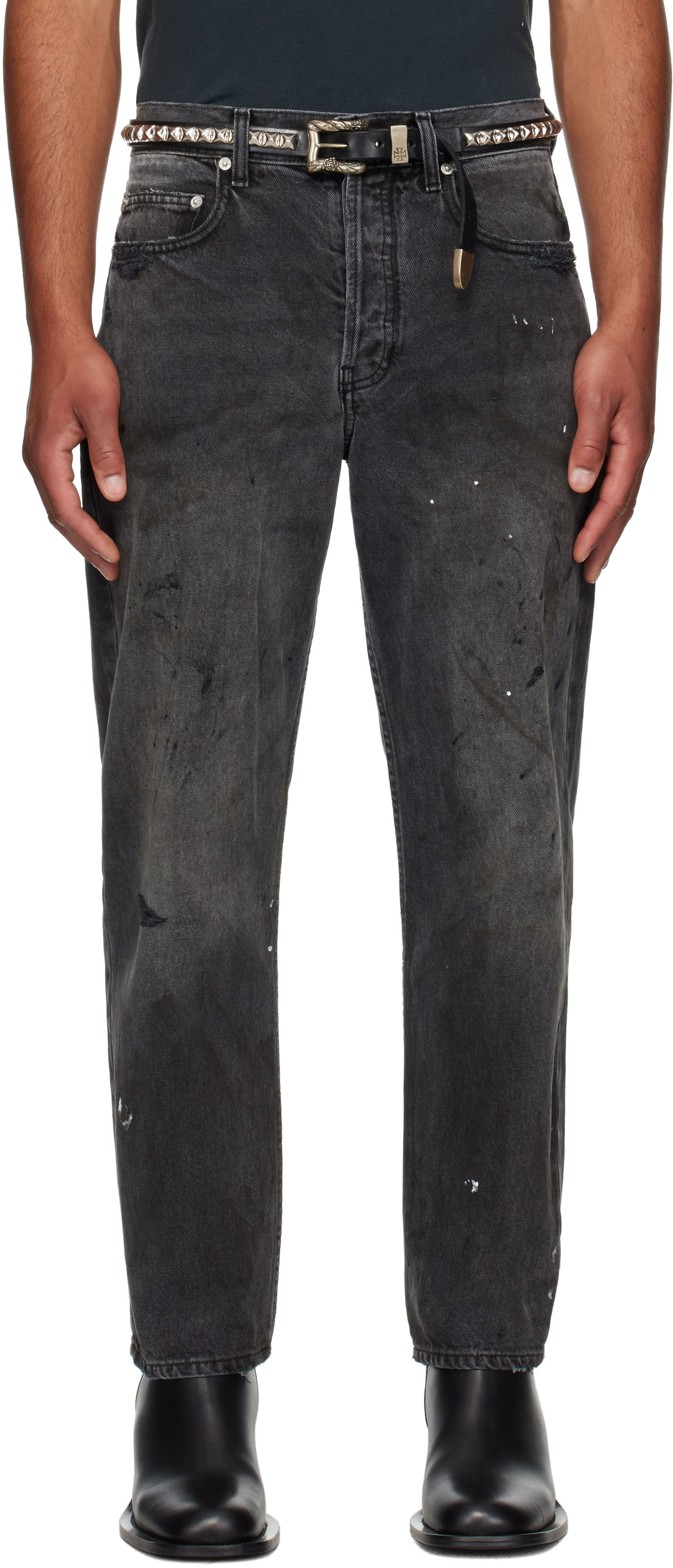 Džínsy Enfants Riches Déprimés Enfants Riches Déprimés Baggy Jeans Čierna | 050-405, 0