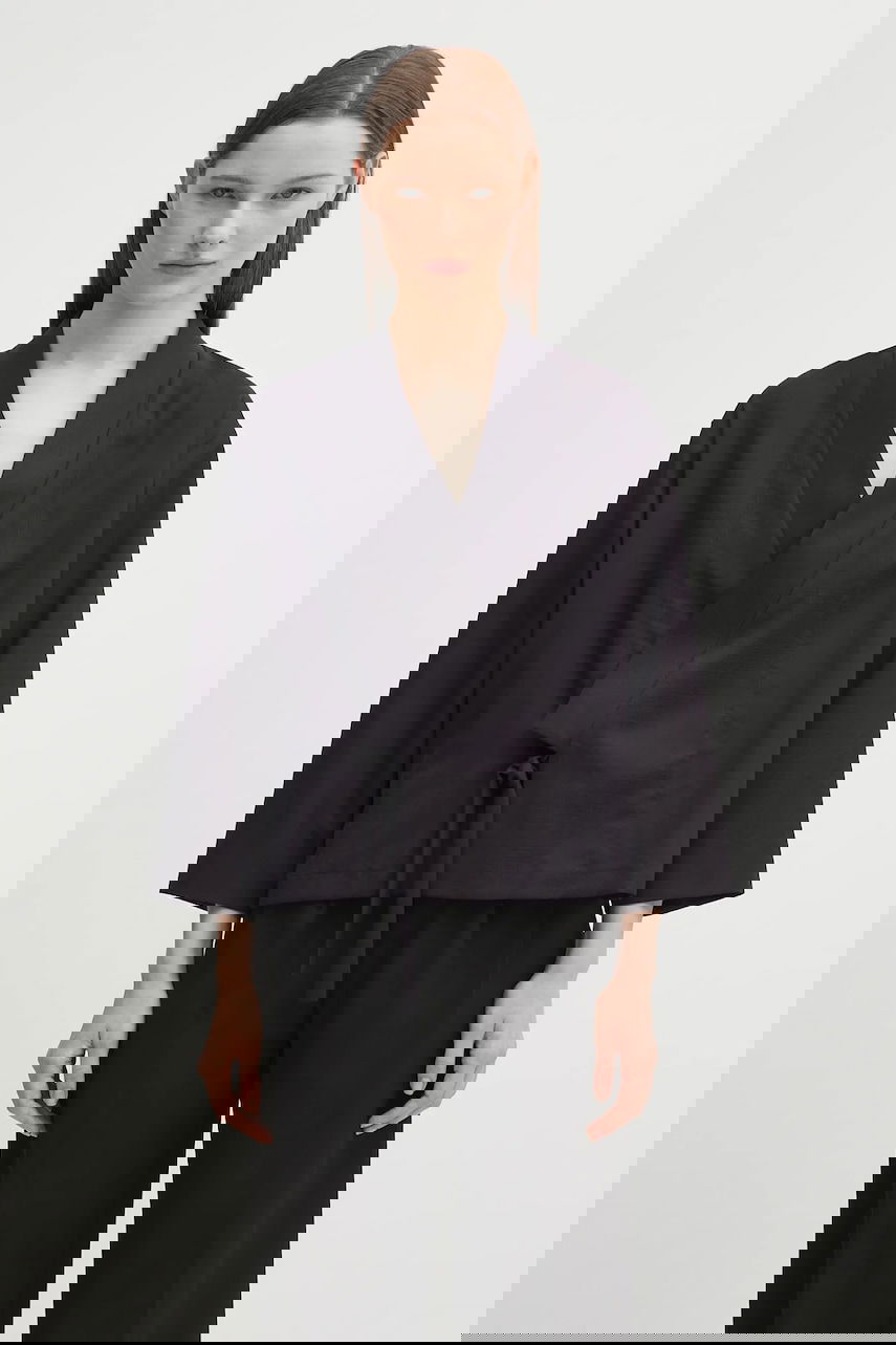 Košeľa KENZO Kenzo Weave Kimono Oversize Čierna | FF62VE0329ID, 0