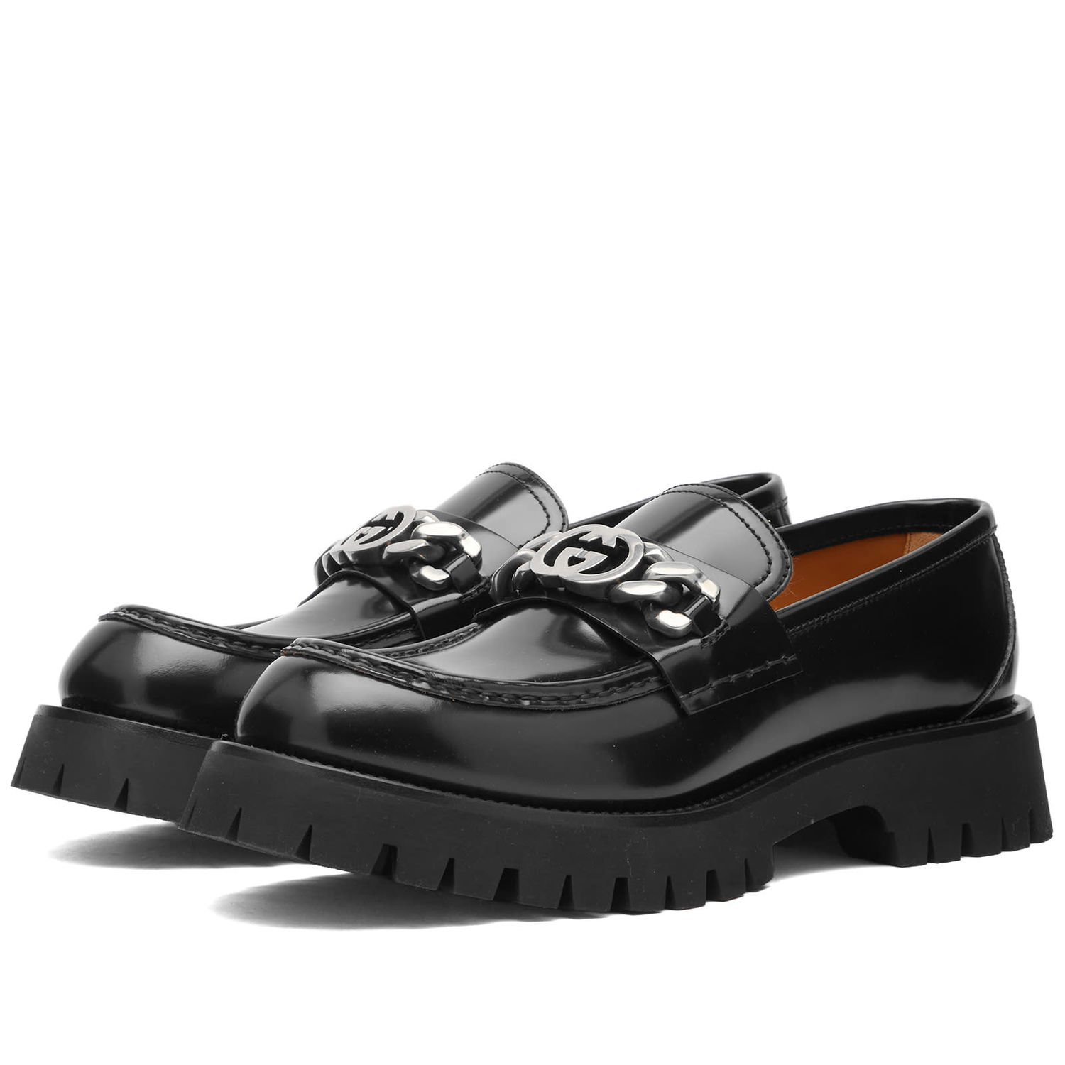 Tenisky a topánky Gucci Men's New Harlad Chunky Loafer Black Čierna | 752093-DS800-1000, 0