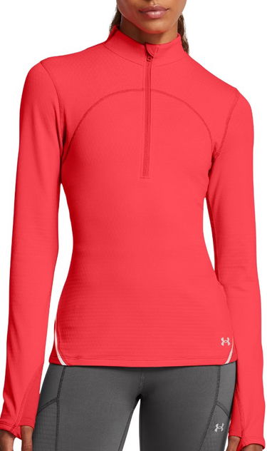 Mikina Under Armour Women's Running Half-Zip Long Sleeve Top Červená | 1386417-713, 0