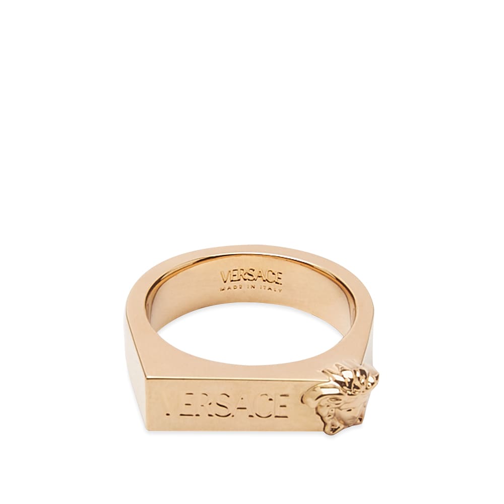 Prsteň Versace Logo Medusa Text Logo Ring Metalická | 1006599-1A00620-3J000, 0