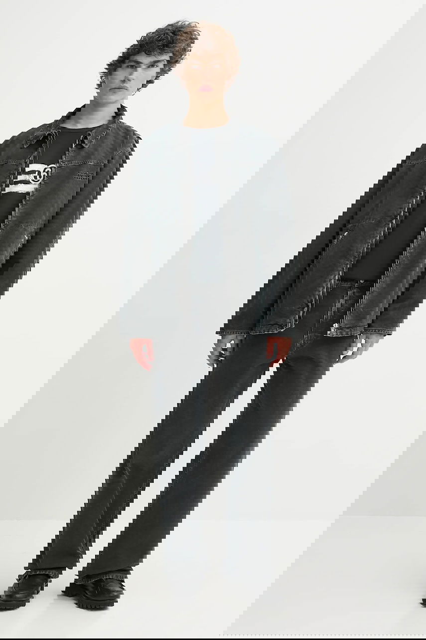 Bunda Maison Margiela Washed Denim Jacket Oversize Čierna | SH0AM0041, 1