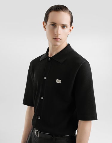 Polo tričko Dolce & Gabbana Dolce & Gabbana Knitted Cotton Polo Shirt Čierna | GXV95TJBCF5N0000, 3